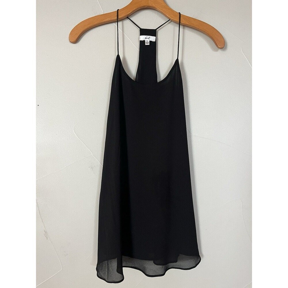 Norah Black Racerback Camisole Tank, Lined, Size‎ S